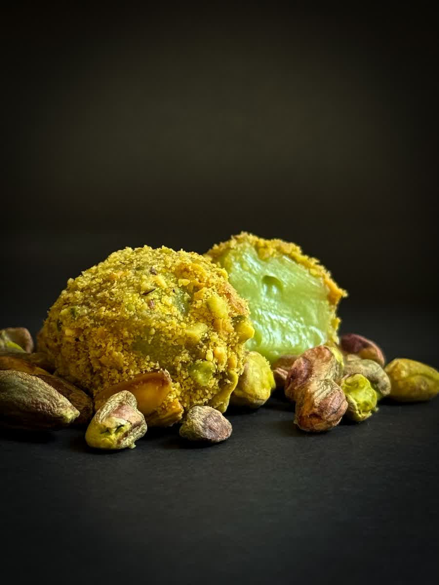 Doce fino com pistache da Vitorino