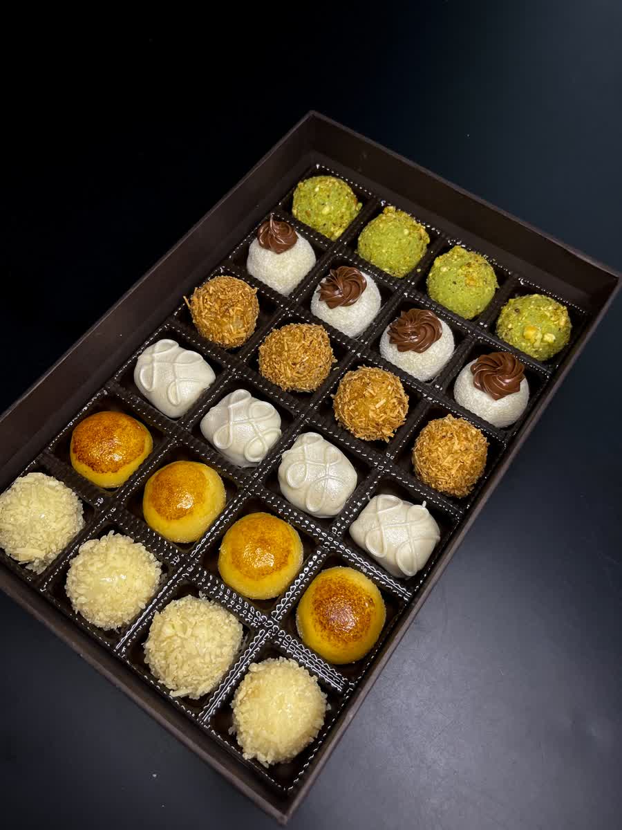 Caixa de doces finos para presente